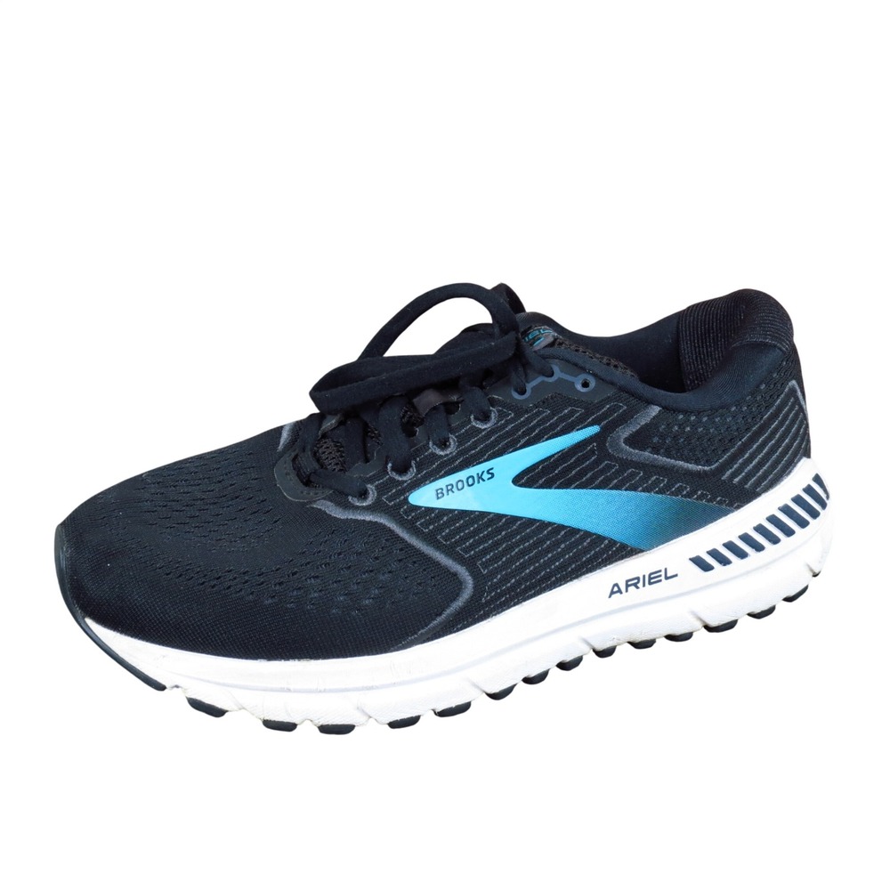 Brooks Ariel 20 Womens Running Shoes Size 8 Extra Wide 2E Athletic Black Blue